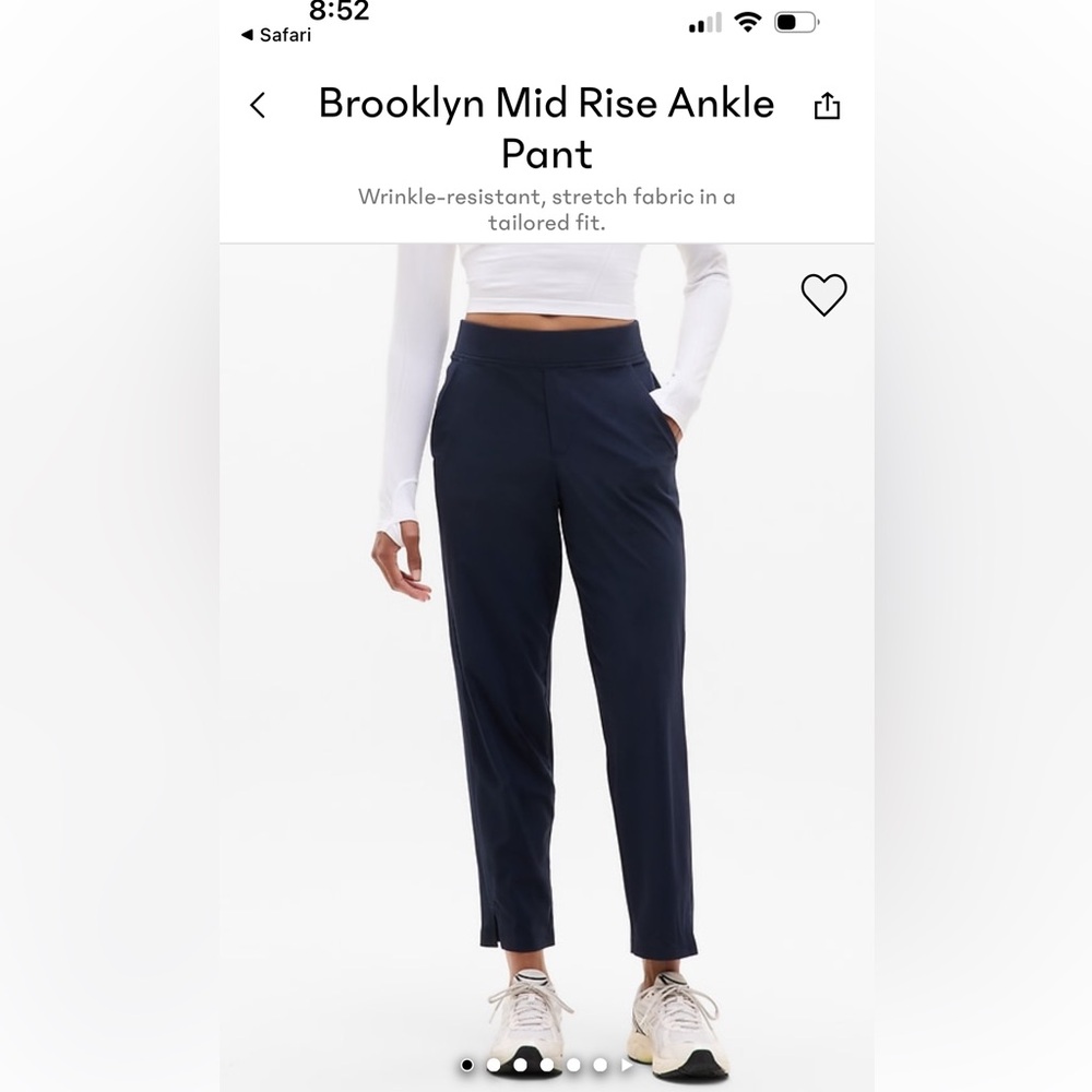Athleta Brooklyn mid rise ankle pant